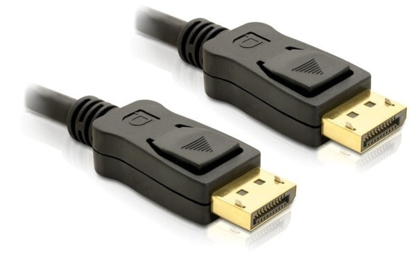 DeLOCK Cable Displayport 1m male - male Gold Черный 82423
