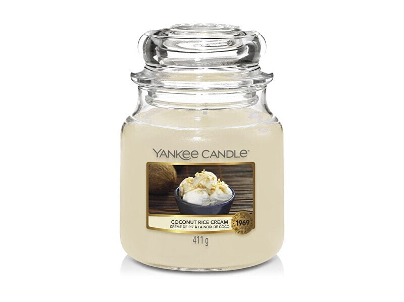 Yankee Candle Scented Candle Coconut Rice Cream Ароматическая свеча ароматом риса и кокоса 411 г