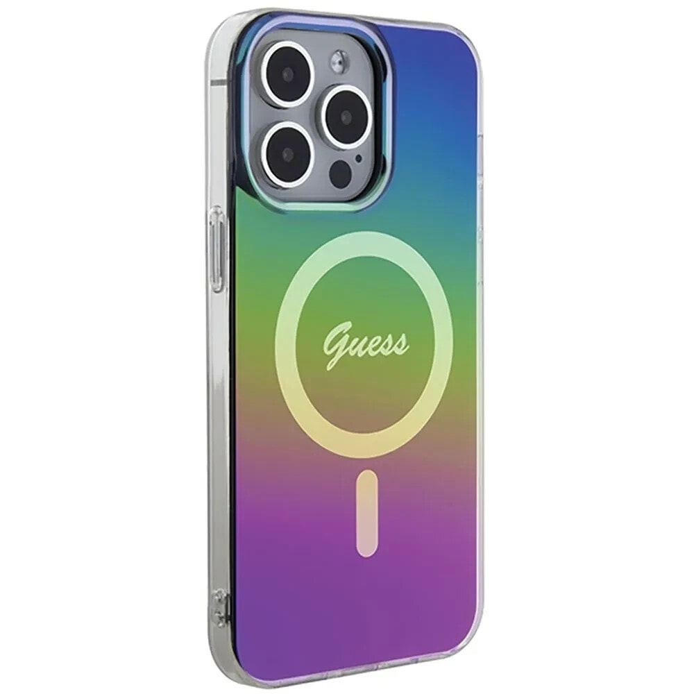 GUESS Guhmp15Lhitsk iPhone 15 Pro 6.1 rainbow Iml Iridescent phone case