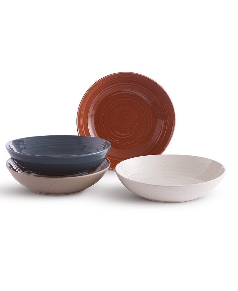 Sango siterra Painters Palette Mixed Dinner Bowls, Set of 4