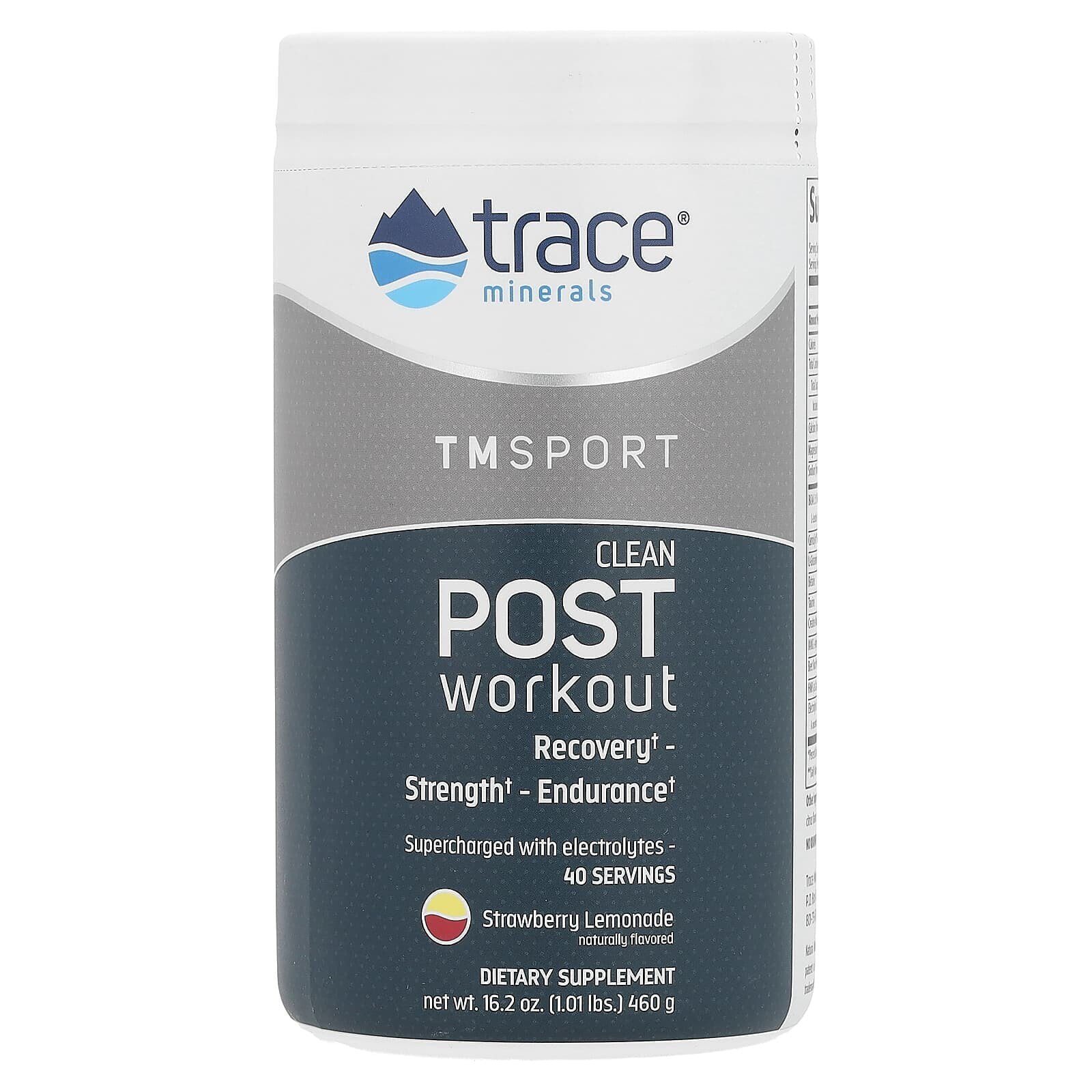 TM Sport, Clean Post Workout, Strawberry Lemonade, 1.01 lbs (460 g)