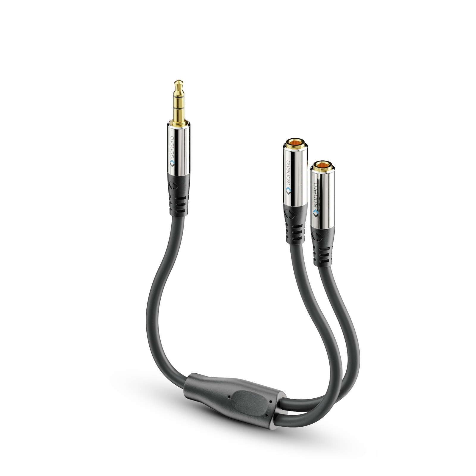 sonero S-ACA001 аудио кабель 0,2 m 3,5 мм 2 x 3.5mm Черный
