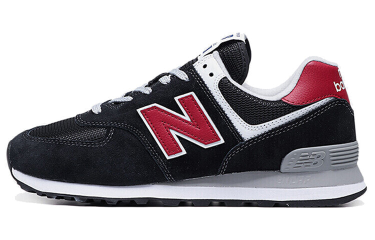 New Balance NB 574 复古 低帮 跑步鞋 男女同款 黑红 / Кроссовки New Balance NB 574 ML574SSL(D)