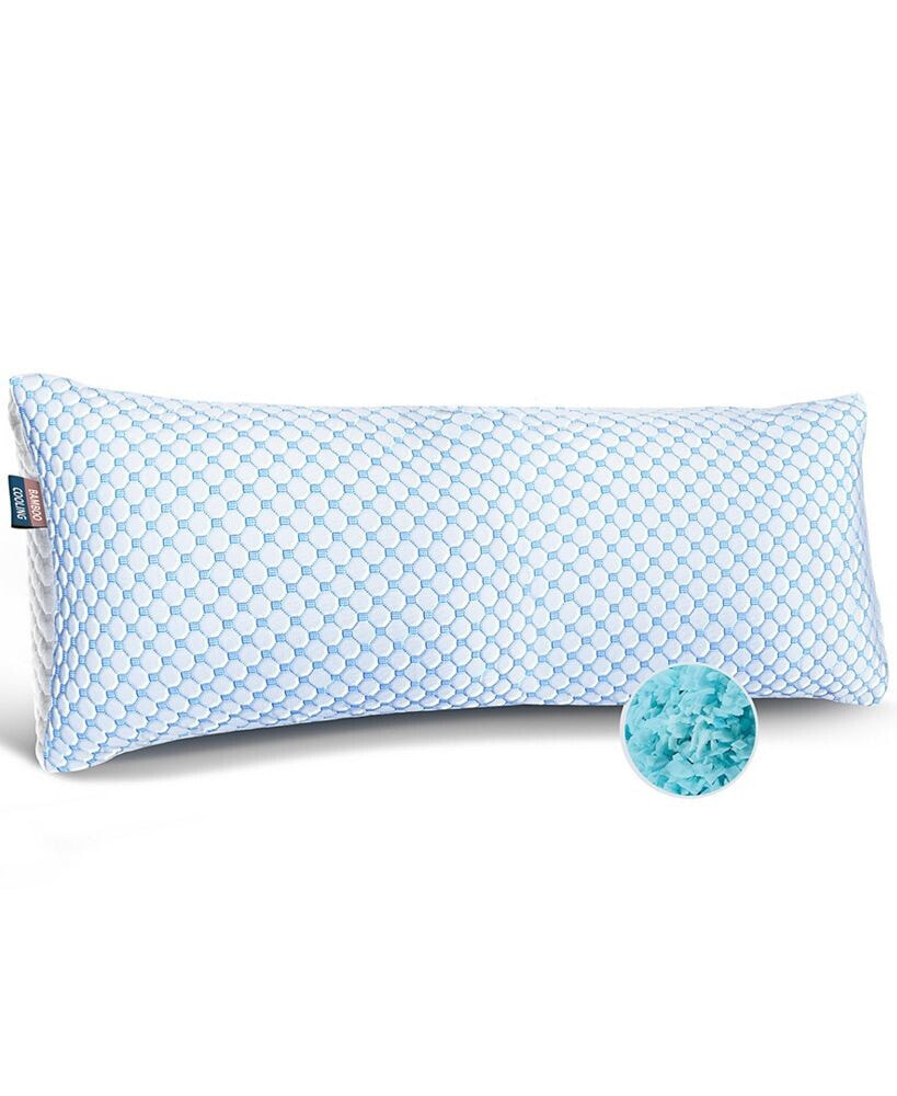 Clara Clark memory Foam Gel Infused Reversible Cooling Pillow, Standard/Queen