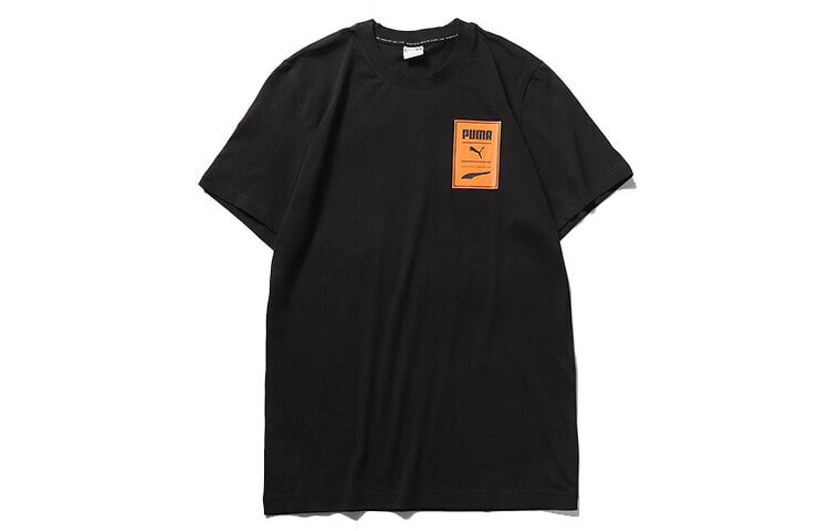 Puma 印花Logo短袖T恤 男款 黑色 / Футболка Puma LogoT trendy_clothing Featured Tops T-Shirt 598939-01