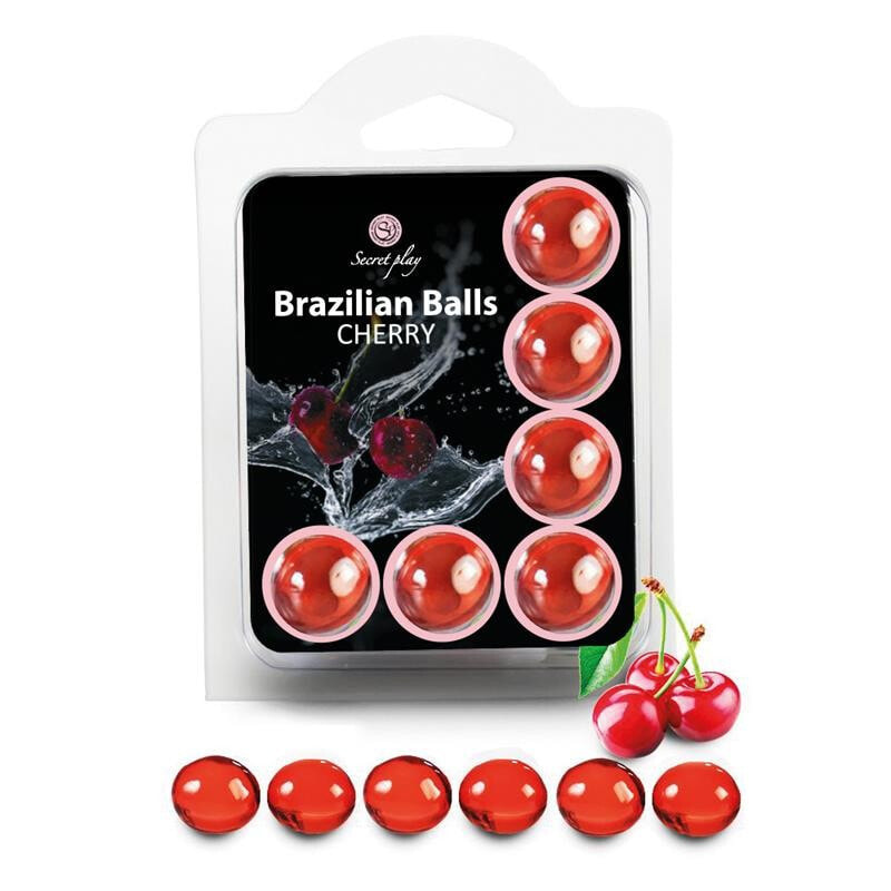 Интимный крем или дезодорант SECRET PLAY Brazilian Balls Set 6  Cherry