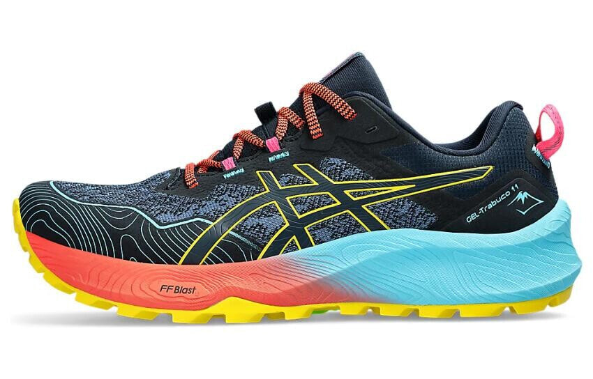 Asics Gel-Trabuco 11 减震透气耐磨 低帮 跑步鞋 男款 蓝粉 / Кроссовки Asics Gel-Trabuco 11 1011B605-401