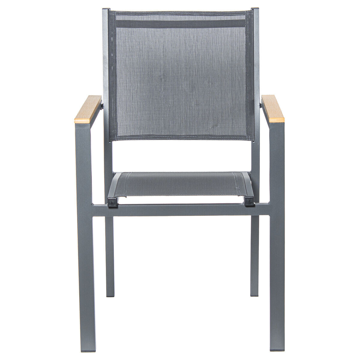 Garden chair Alexandra House Living Black 55 x 86 x 60 cm textilene