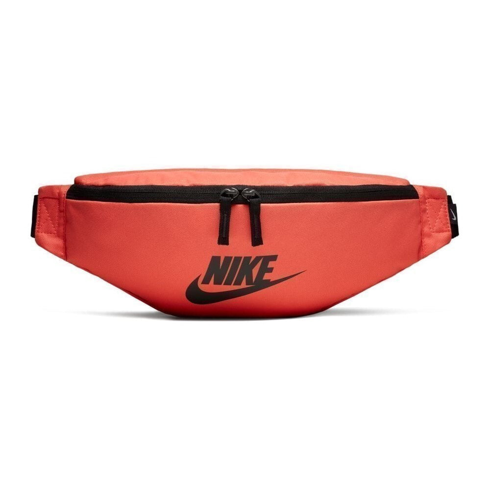 Мужская поясная сумка текстильная красная спортивная Nike Heritage