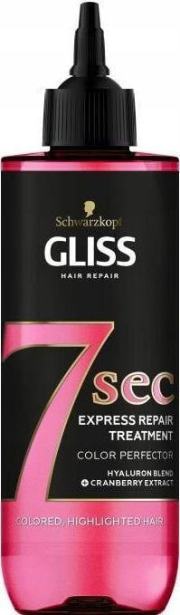 Маска или сыворотка для волос Gliss Kur gliss ekspresowa kuracja do włosów 7sec colour 200ml