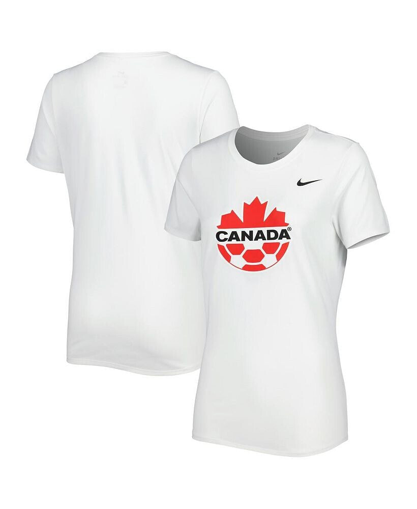 Nike women's White Canada Soccer Legend Performance T-shirt