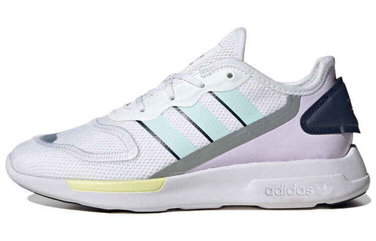 adidas originals ZX 2K Florine 防滑耐磨 低帮 运动休闲鞋 女款 白紫绿 / Кроссовки Adidas Originals ZX FW0090