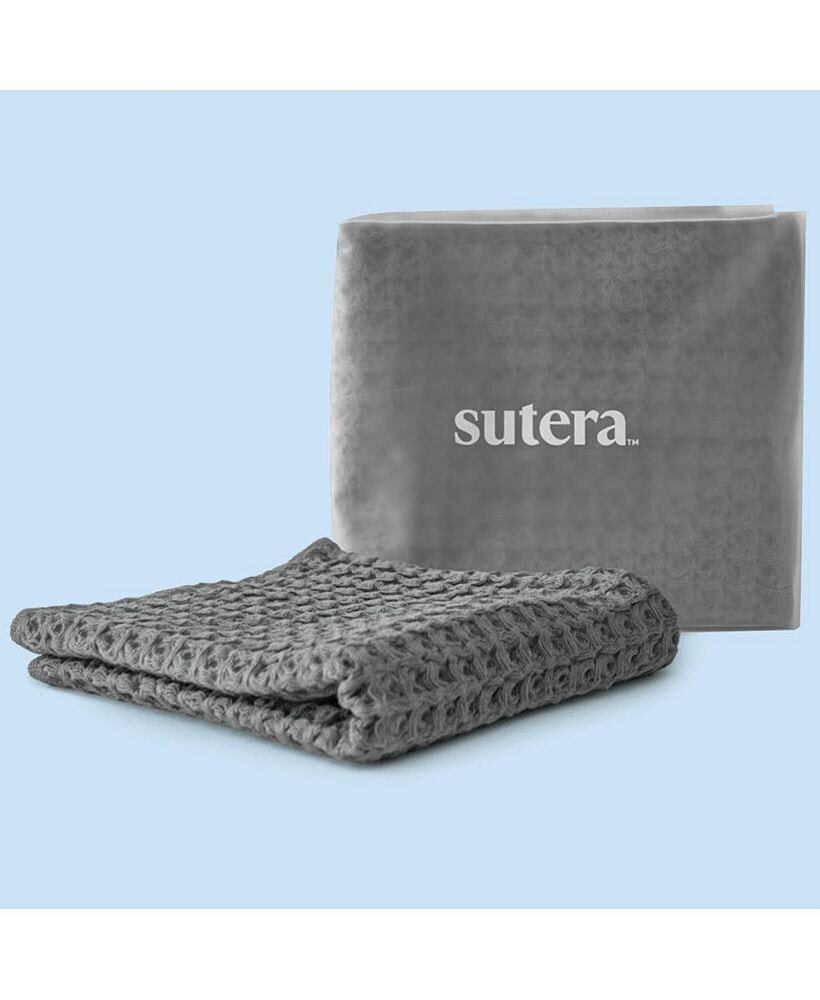 Sutera silver thread Hand Towel - Gray