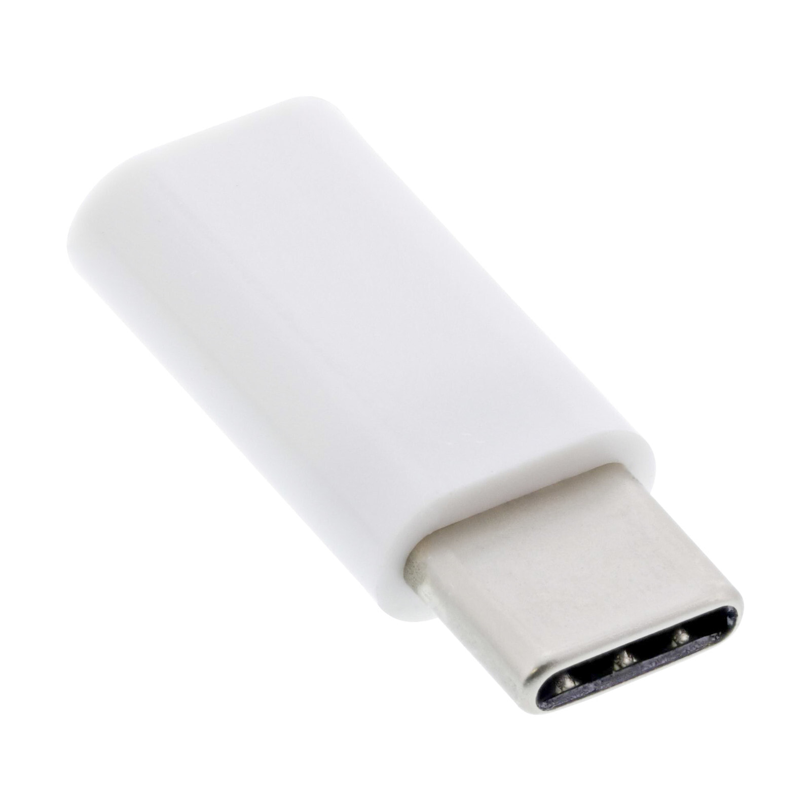InLine 33303I кабельный разъем/переходник USB C microUSB2.0 Белый