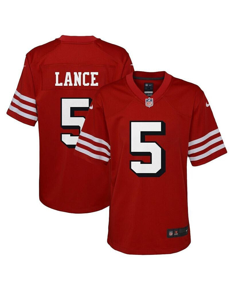 Nike big Boys Trey Lance Scarlet San Francisco 49Ers Alternate Game Jersey