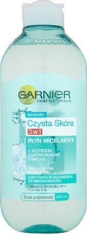 Влажная салфетка для лица Garnier Czysta Skóra Płyn micelarny 3w1 400ml