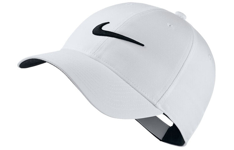 Nike耐克 经典Logo百搭时尚 鸭舌帽 男女同款 白色 透气拼接 舒适柔软 / Шапка Nike Logo Hat 892651-100