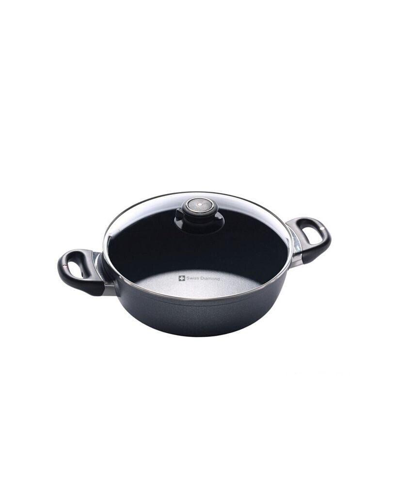 Swiss Diamond hD Induction Casserole with Lid - 9.5