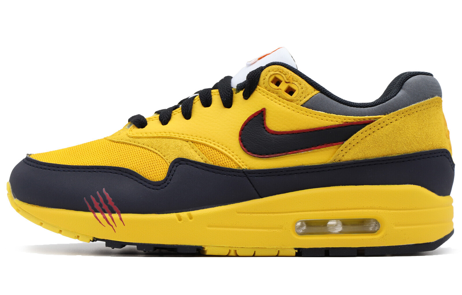 Nike Air Max 1 Casual Shoes Unisex Low-Top Yellow Black