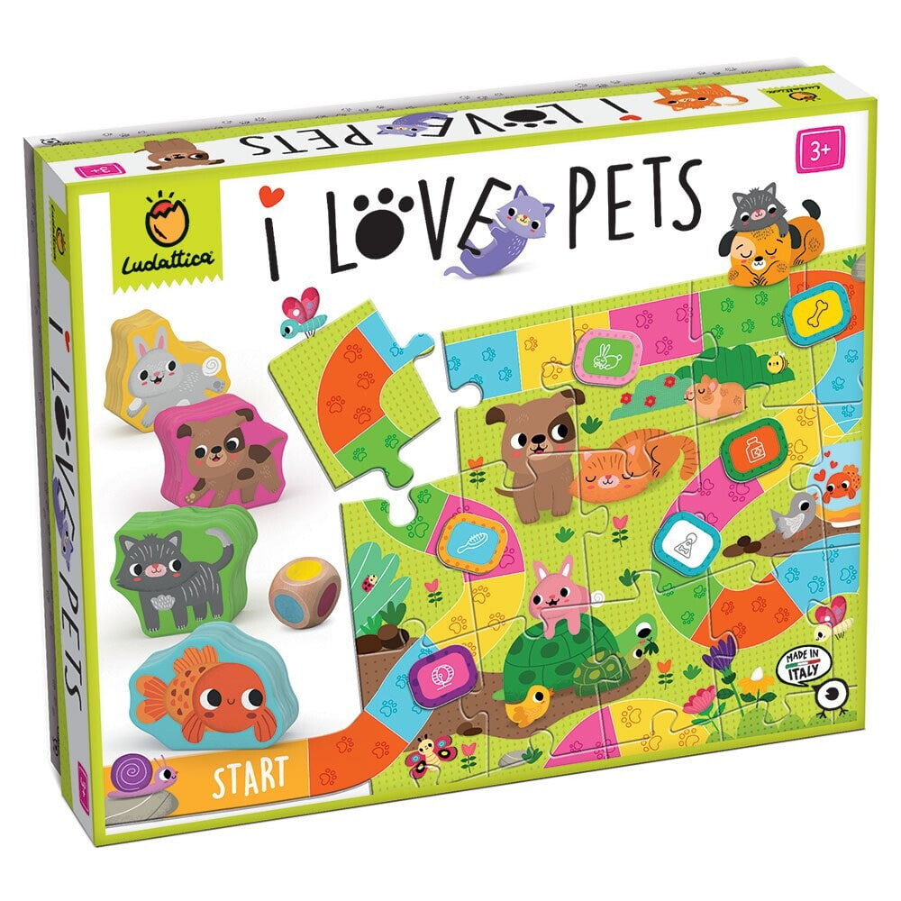 LUDATTICA I Love Pets Board Game