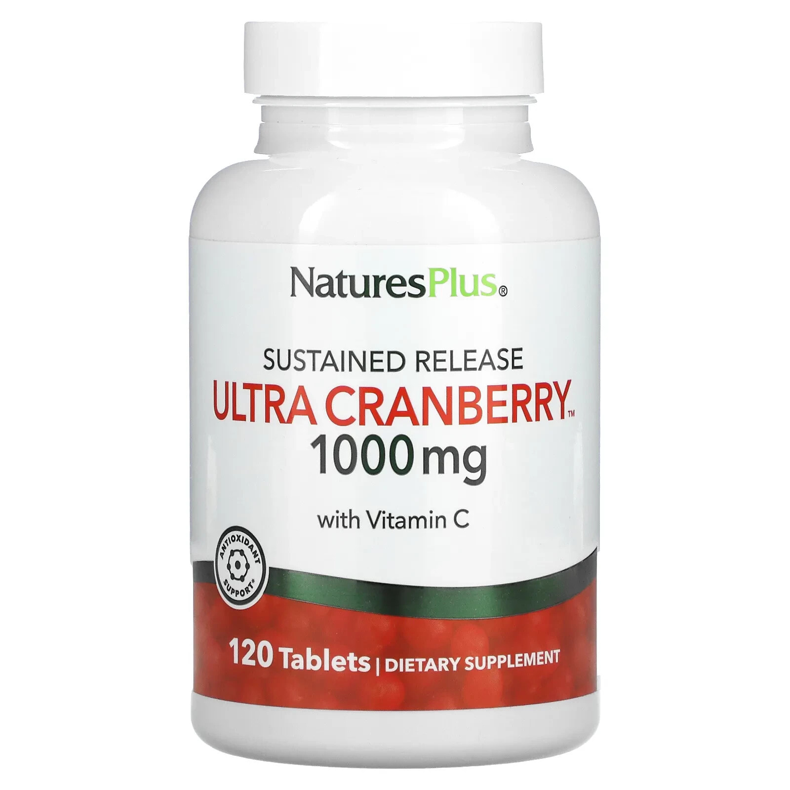 Натурес Плюс, Ultra Cranberry 1000, 120 таблеток