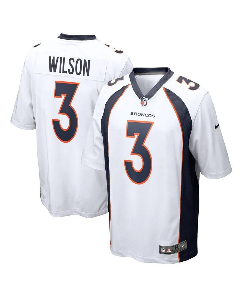 Nike men's Russell Wilson White Denver Broncos Game Jersey