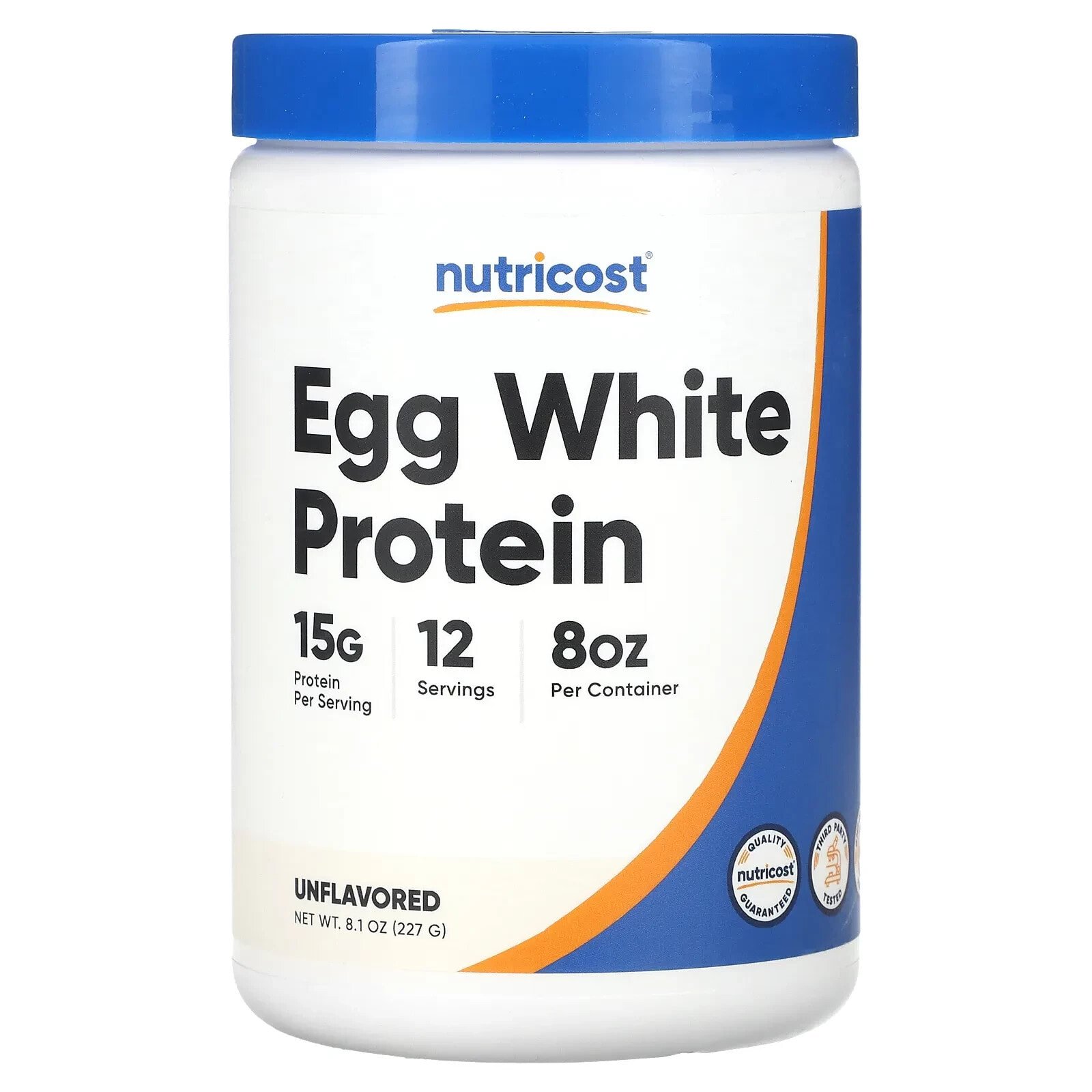 Egg White Protein, Unflavored, 1 lb (454 g)