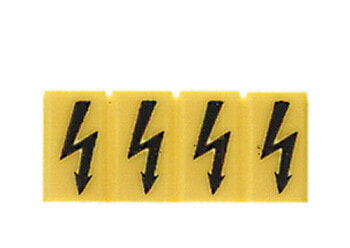 Weidmüller ZAD 9/4 - Terminal block cover - 20 pc(s) - Wemid - Yellow - V0 - 6 mm