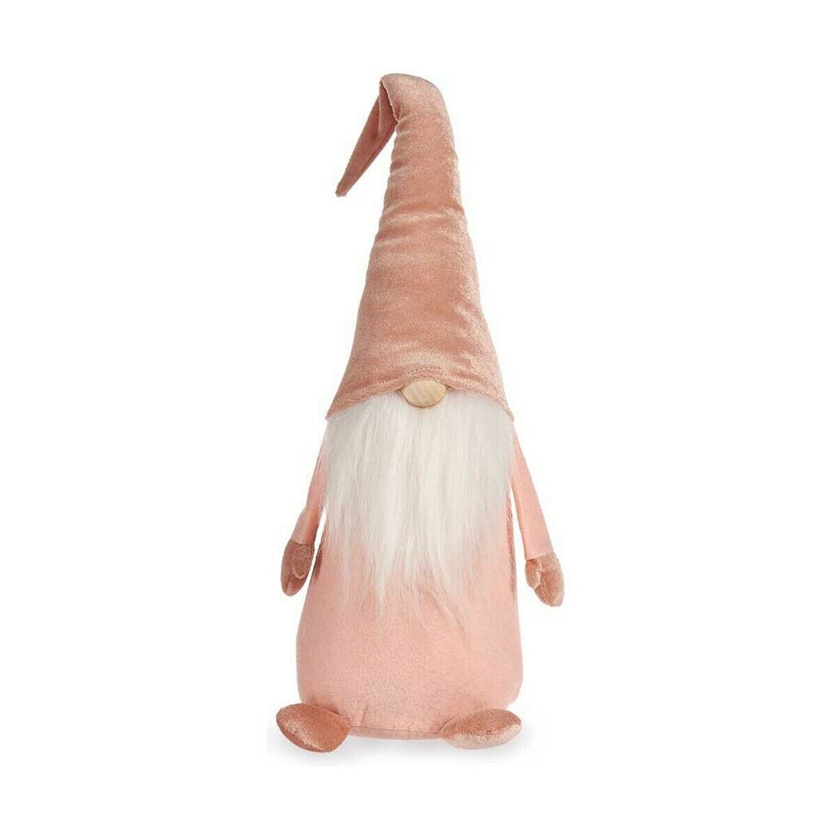 Decorative Figure Gnome Pink Wood Sand 14 x 48 x 17,5 cm