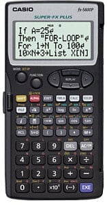 Casio FX-5800P калькулятор Карман Научный Черный
