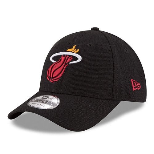 Мужская бейсболка черная баскетбольная с логотипом New Era 9FORTY NBA Miami Heat czarna - 11405603