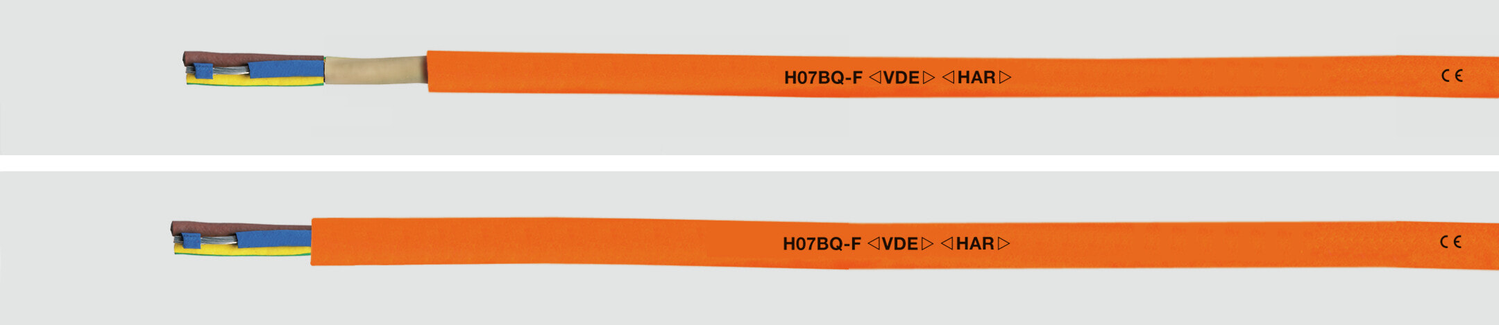 Helukabel H05BQ-F / H07BQ-F - Low voltage cable - Orange - Polyurethane (PUR) - Cooper - 0.75 mm² - 14.4 kg/km