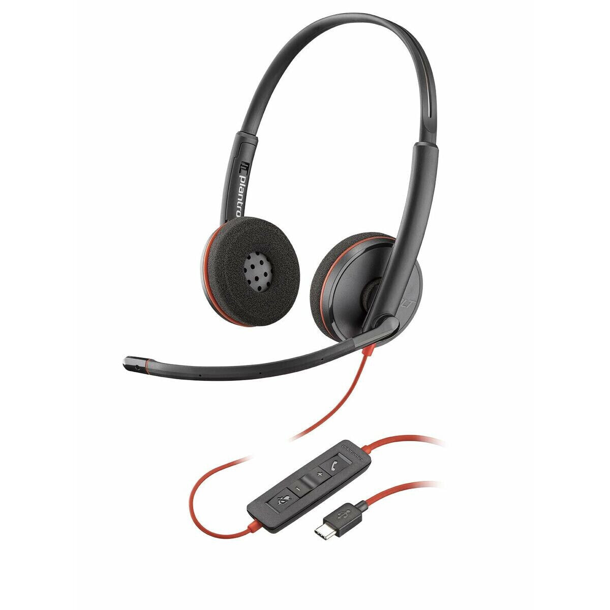 Headphones with Microphone Poly C3220 Black