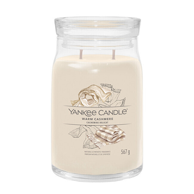Aromatic candle Signature glass large Warm Cashmere 567 g