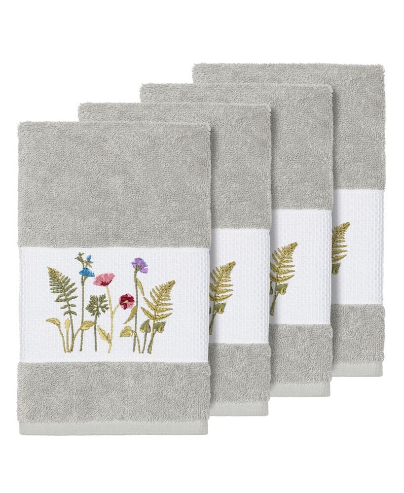 Linum Home serenity 2-Pc. Embellished Washcloth Set