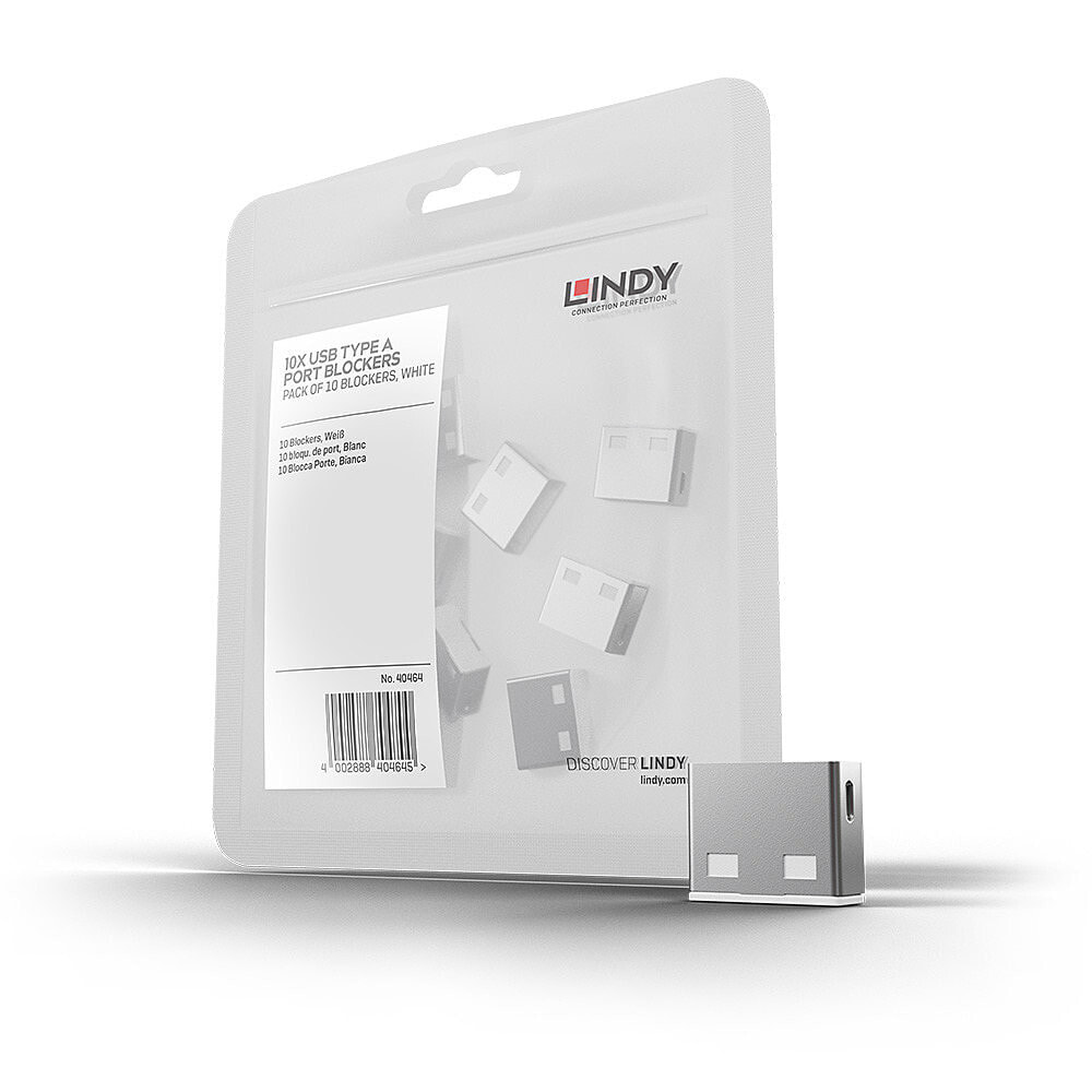 Lindy USB Port Blocker Pack 10 система контроля безопасности доступа 40464