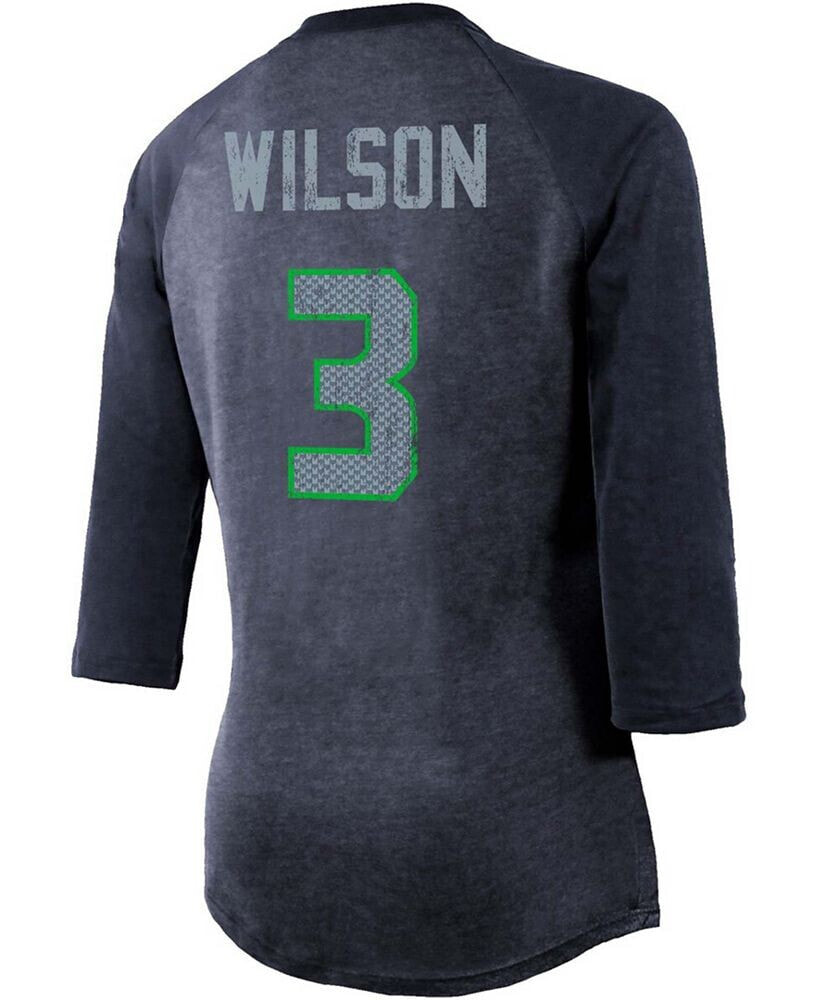 Women's Fanatics Branded Russell Wilson College Navy Seattle Seahawks  Player Jersey 