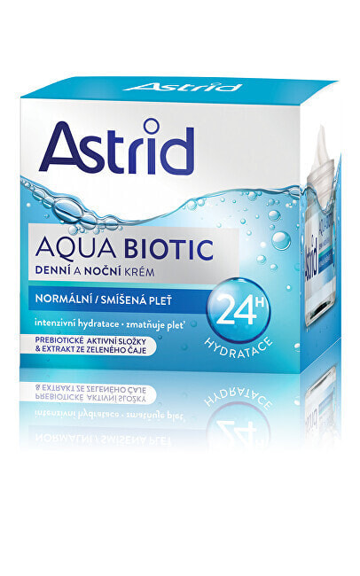 Astrid Aqua Biotic 24H Дневной и ночной увлажняющий крем для нормальной и комбинированной кожи 50 мл