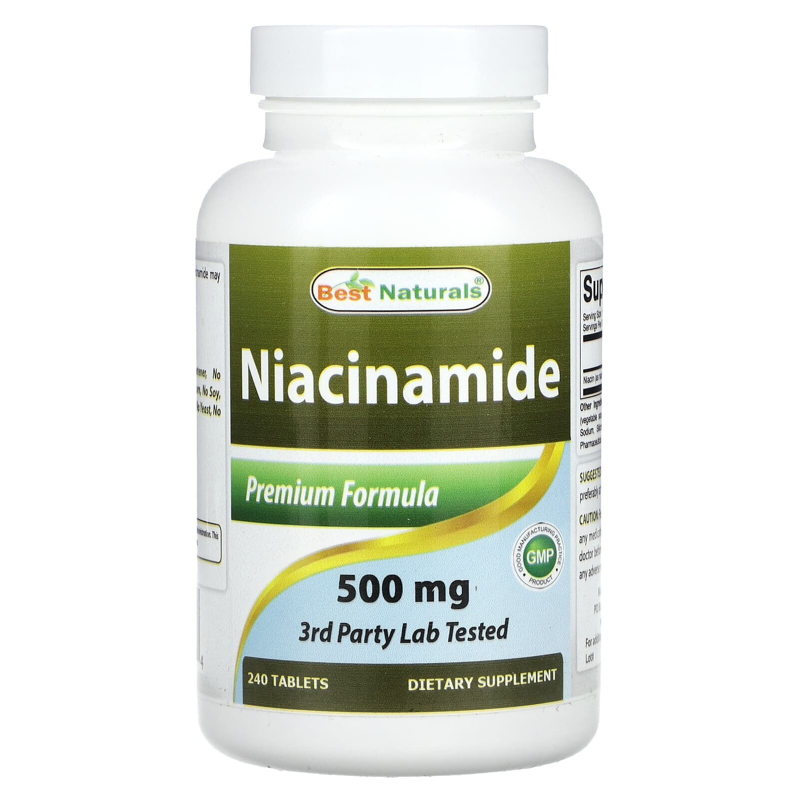 Niacinamide, 500 mg, 240 Tablets