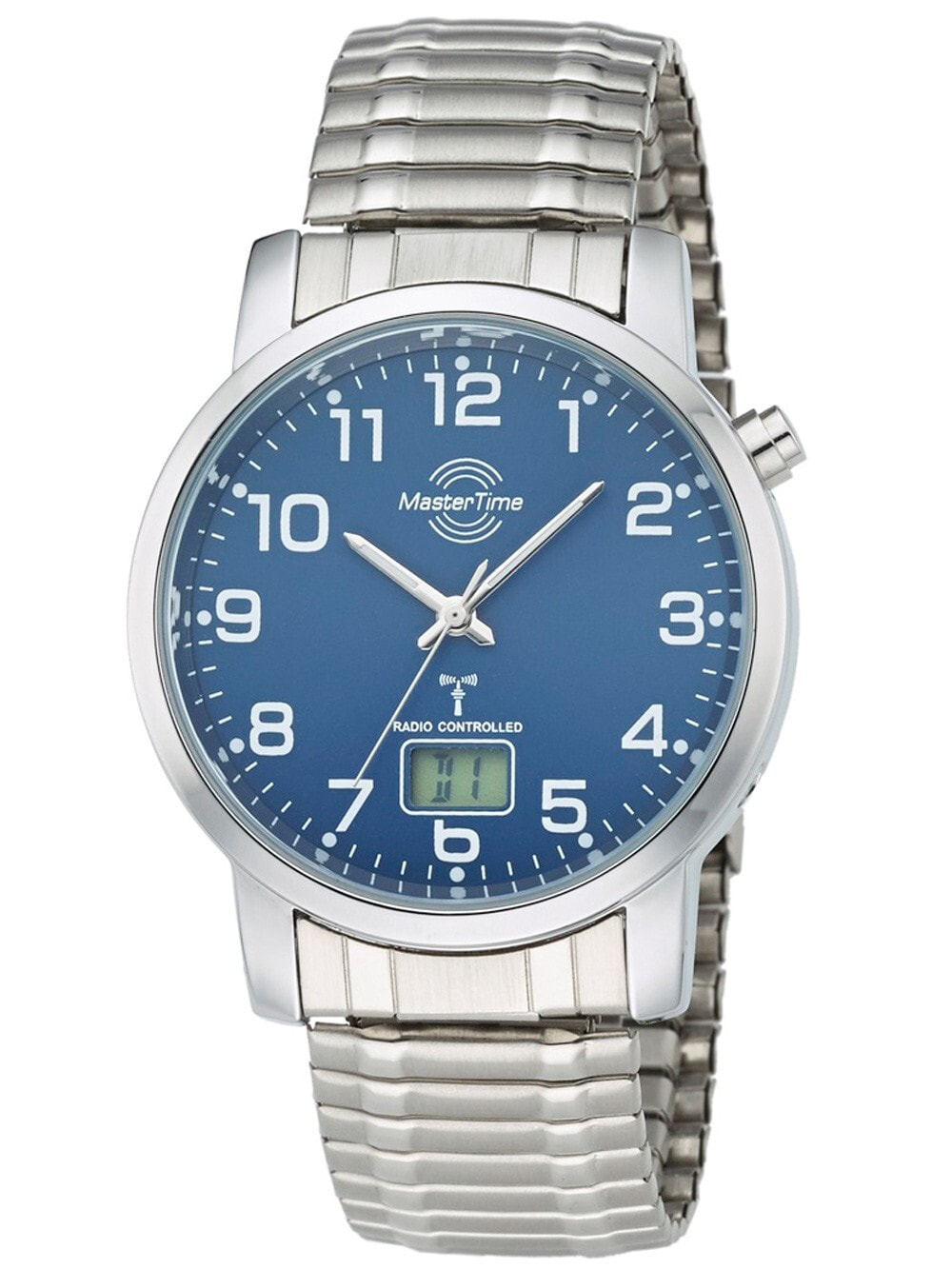 Мужские наручные часы с серебряным браслетом Master Time MTGA-10489-32M Radio Controlled Basic Series Mens 41mm 3ATM