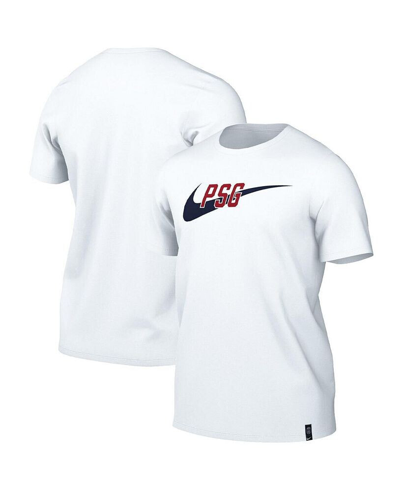 Nike men's White Paris Saint-Germain Swoosh T-shirt