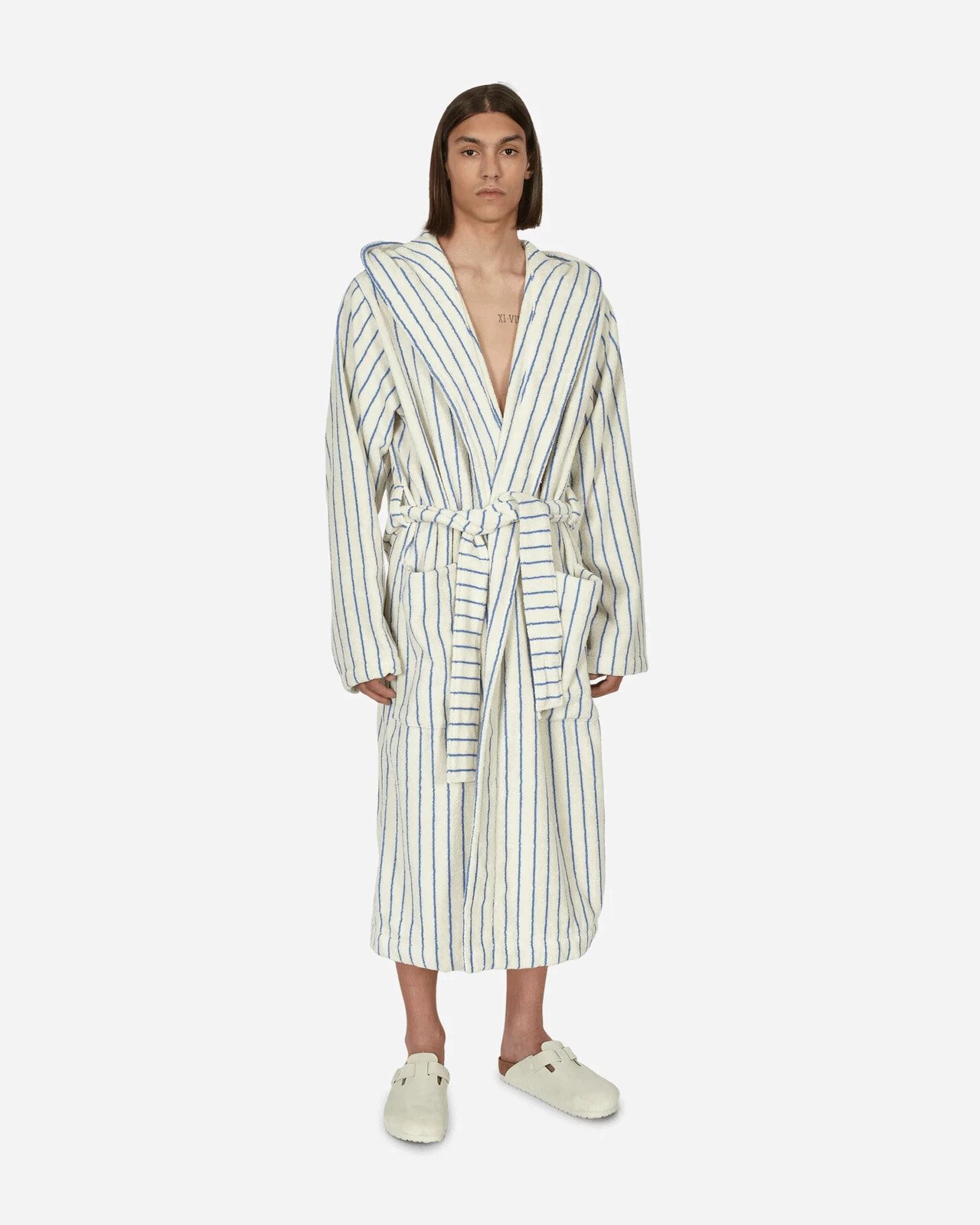 Hooded Bathrobe Coastal Blue