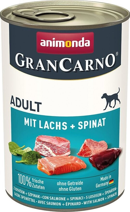 Animonda ANIMONDA GranCarno Adult Dog smak: Łosoś + szpinak 400g