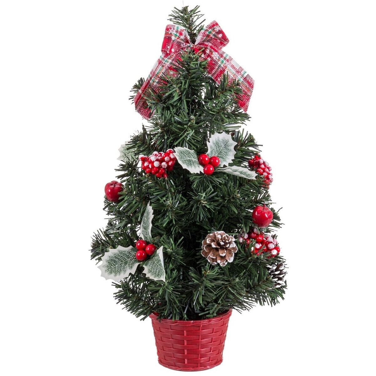 Christmas Tree Red Green PVC Pineapples 26 x 26 x 50 cm