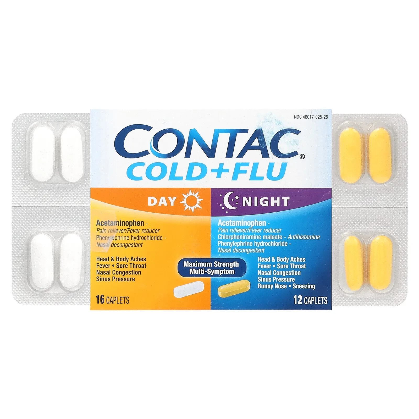 Cold + Flu, Day/Night, 28 Caplets