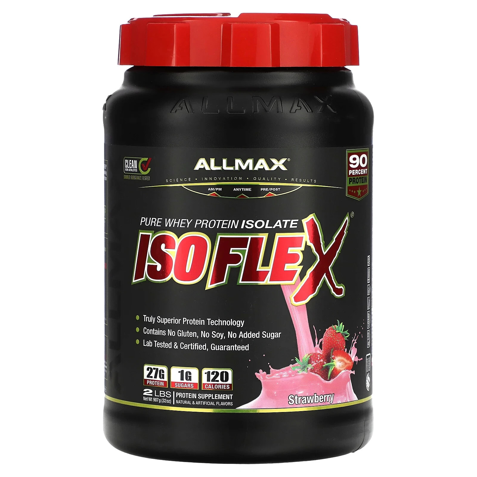 ALLMAX, Isoflex, 100% Pure Whey Protein Isolate, Vanilla, 5 lbs (2.27 kg)