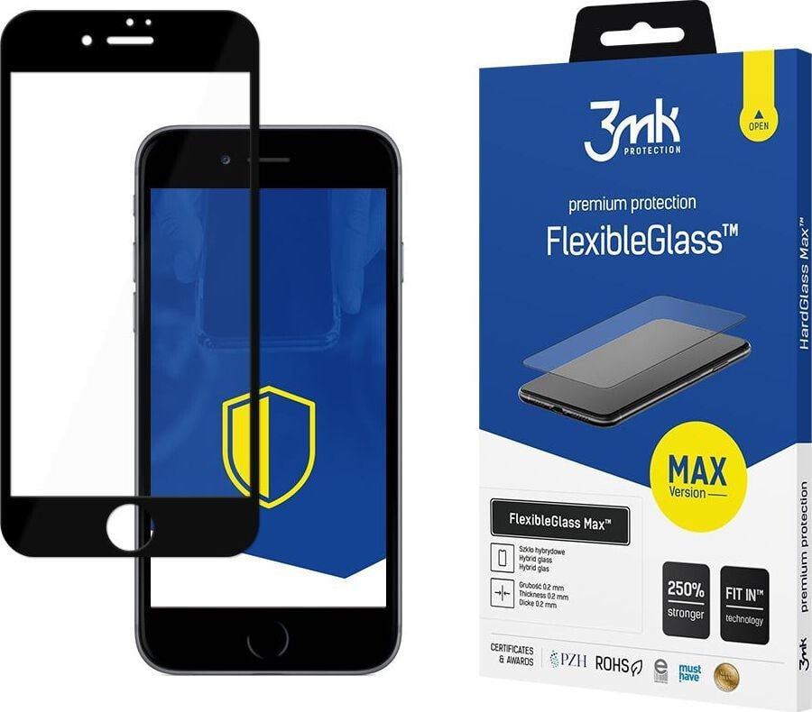 3MK Apple iPhone 7/8/SE 2020 Black - 3mk FlexibleGlass Max
