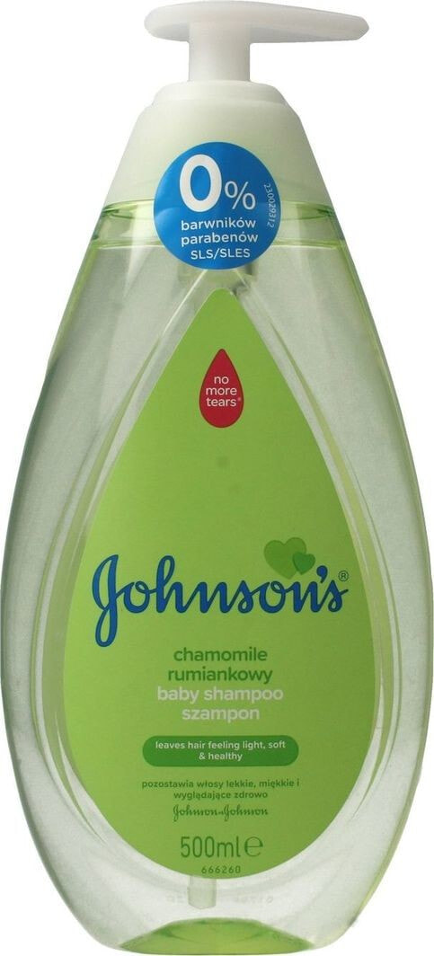 Johnson's Chamomile Baby Shampoo Смягчающий гипоаллергенный детский шампунь 500 мл