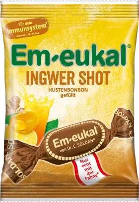 Bonbon, Ingwer Shot, gefüllt, 75 g