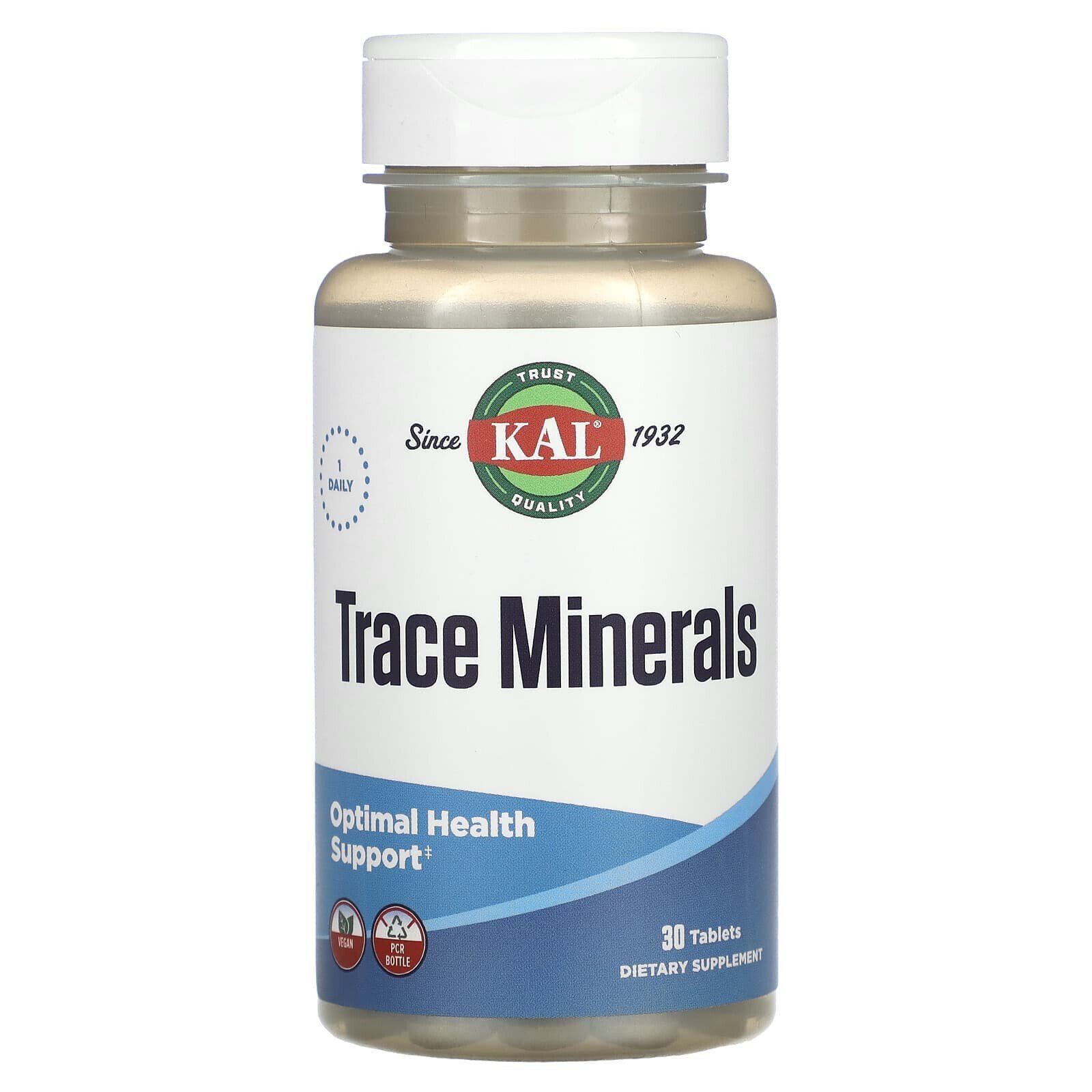KAL, Trace Minerals, 30 Tablets
